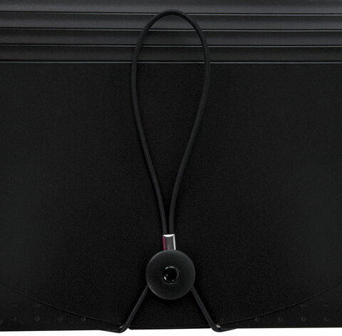 Папка-органайзер для бумаг и документов на резинке, 25 отделений, BRAUBERG DOCS, А4, черная, 271151