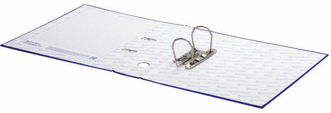 Папка-регистратор BRAUBERG с покрытием из ПВХ, 70 мм, синяя (удвоенный срок службы), 220893