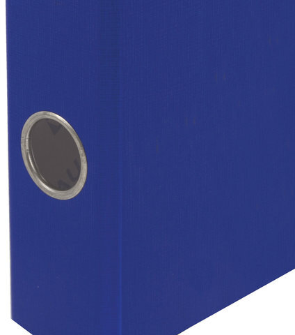 Папка-регистратор BRAUBERG с покрытием из ПВХ, 70 мм, синяя (удвоенный срок службы), 220893