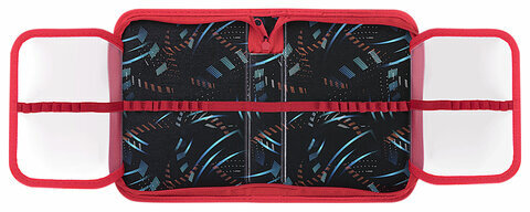 Пенал ПИФАГОР, 1 отделение 2 откидные планки, полиэстер, 20х14 см, "T-Rex Life", 271513