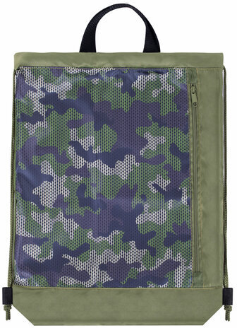 Мешок для обуви ЮНЛАНДИЯ, с ручками, боковой карман на молнии, 46х36 см, "Camo Mode", 271613