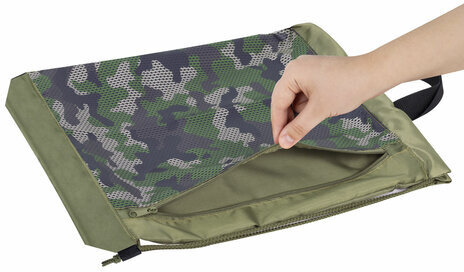 Мешок для обуви ЮНЛАНДИЯ, с ручками, боковой карман на молнии, 46х36 см, "Camo Mode", 271613