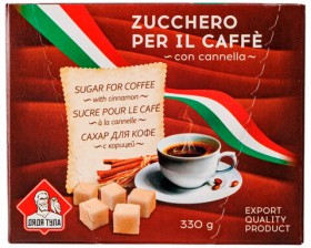Сахар кусковой с корицей, идеально для кофе, 330 г