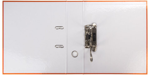 Папка-регистратор LEITZ "WOW", механизм 180°, ламинированная, 80 мм, желтая, 10050016