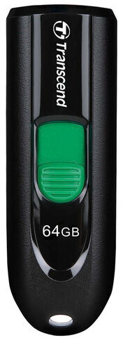 Флеш-диск 64GB TRANSCEND JetFlash 790C, разъем USB Type-С, черный/зеленый, TS64GJF790C