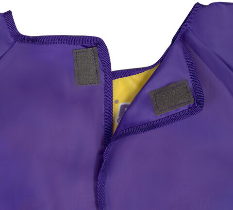 Набор для уроков труда ЮНЛАНДИЯ, клеенка ПВХ 40x69 см, фартук-накидка с рукавами, фиолетовый, 228355