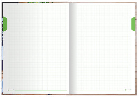 Блокнот БОЛЬШОЙ ФОРМАТ (215х295 мм) А4, 160 л., твердый, клетка, блок 5 цветов, BRAUBERG, "Офис", 111590