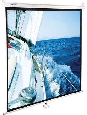 Экран проекционный настенный (200х200 см), матовый, 1:1, BRAUBERG &quot;WALL&quot;, 236727