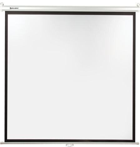 Экран проекционный настенный (200х200 см), матовый, 1:1, BRAUBERG "WALL", 236727