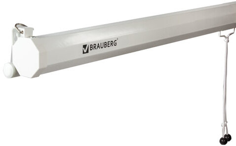 Экран проекционный настенный (200х200 см), матовый, 1:1, BRAUBERG "WALL", 236727