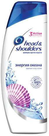 Шампунь 400 мл, HEAD & SHOULDERS (Хэд энд Шолдерс) "Энергия океана", от перхоти, HS-81425614
