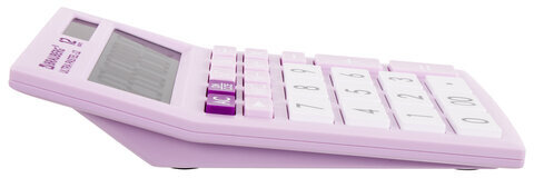 Калькулятор настольный BRAUBERG ULTRA PASTEL-12-PR (192x143 мм), 12 разрядов, двойное питание, СИРЕНЕВЫЙ, 250505