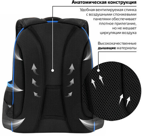 Ранец ЮНЛАНДИЯ LIGHT, 2 отделения, "Space war", 38х29х16 см, 270607