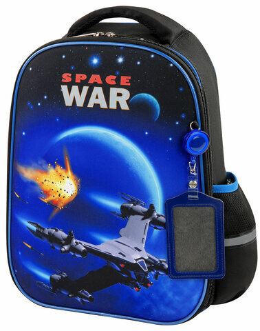 Ранец ЮНЛАНДИЯ LIGHT, 2 отделения, "Space war", 38х29х16 см, 270607