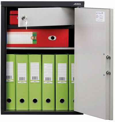 Шкаф металлический для документов AIKO "SL-65ТEL" ГРАФИТ, 630х460х340 мм, 17 кг, S10799060902