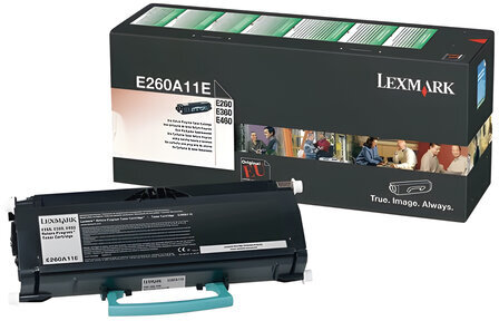 Тонер-картридж LEXMARK (E260A11E) E260/E360/E460, оригинальный, ресурс 3500 стр.
