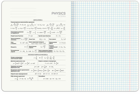 Тетрадь предметная DOG БОБИК 48 л., TWIN-лак, ФИЗИКА, клетка, подсказ, BRAUBERG, 404792