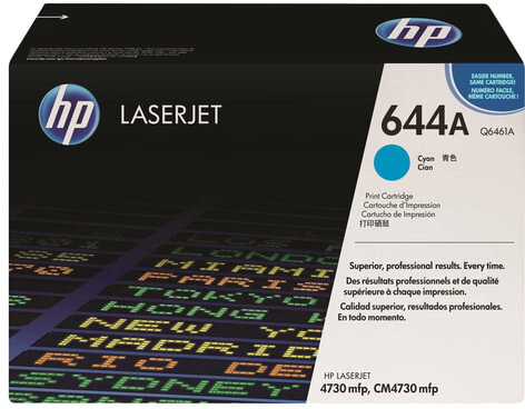 Картридж лазерный HP (Q6461A) ColorLaserJet CM4730, голубой, оригинальный, ресурс 12000 стр.