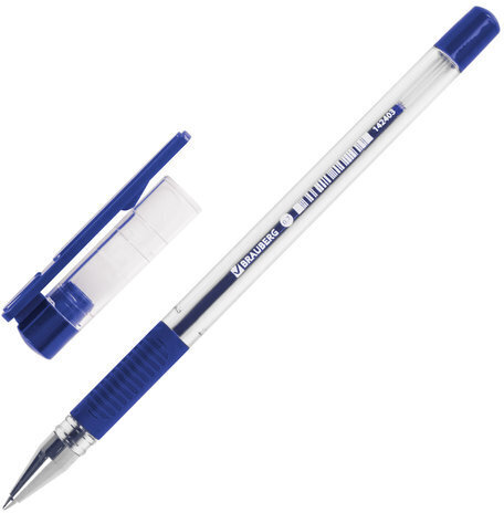 Ручка шариковая с грипом BRAUBERG "X-Writer", СИНЯЯ, узел 0,7 мм, линия письма 0,35 мм, 142403