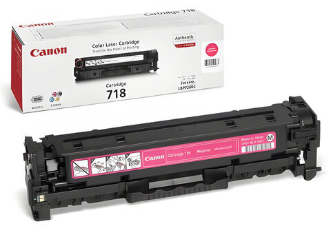 Картридж лазерный CANON (718M), LBP7200Cdn / MF8330Cdn / MF8350Cdn, пурпурный, ресурс 2900 страниц, оригинальный, 2660B002