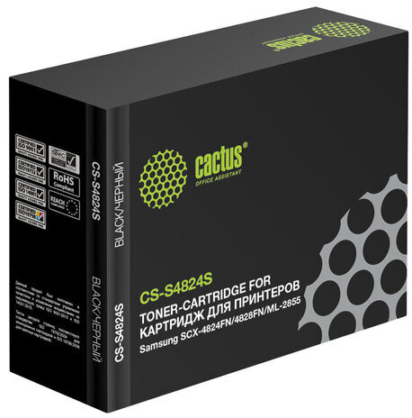 Картридж лазерный CACTUS (CS-S4824S) для SAMSUNG SCX-4824FN/4828FN, ресурс 5000 стр.