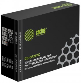 Картридж лазерный CACTUS (CS-CF287X) для HP LaserJet M506dn/M506x/M527dn, ресурс 18000 стр.