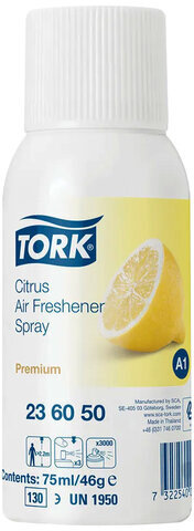 Сменный баллон 75 мл, TORK (Система А1) Premium, цитрус, 236150