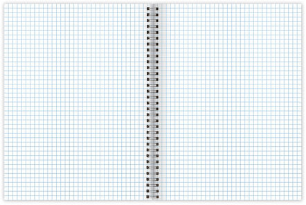 Тетрадь А5, 48 л., BRAUBERG, гребень, клетка, обложка картон, ОДНОТОННАЯ, 401871