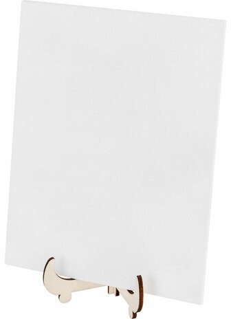 Набор отпечатки рук: холст 18х24 см, акрил 3 цвета, кисть + сертификат и подставка В ПОДАРОК! BRAUBERG HOBBY, 192527