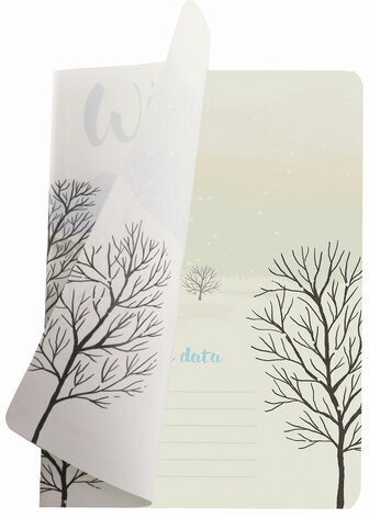 Тетрадь 40 л. в клетку обложка SoftTouch, бежевая бумага 70 г/м2, сшивка, А5 (147х210 мм), ЗИМНЯЯ ПРОГУЛКА, BRAUBERG, 403778