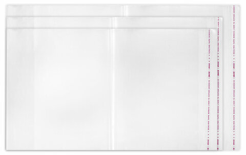 Обложки ПЭ для тетрадей и учебников, НАБОР "20 шт. + 1 шт. в ПОДАРОК", ПЛОТНЫЕ, 100 мкм, универсальные, прозрачные, ЮНЛАНДИЯ, 272703