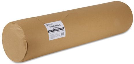 Крафт-бумага в рулоне, 840 мм x 150 м, плотность 78 г/м2, Марка А (Коммунар), BRAUBERG, 440147