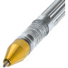 Ручка гелевая BRAUBERG "EXTRA GLD", ЧЕРНАЯ, корпус прозрачный, узел 0,5 мм, линия 0,35 мм, 143901