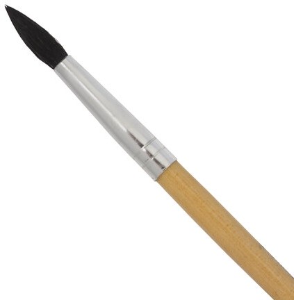 Кисть BRAUBERG, белка, круглая, № 5, 200182