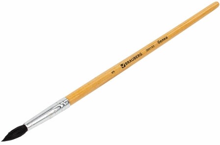 Кисть BRAUBERG, белка, круглая, № 5, 200182