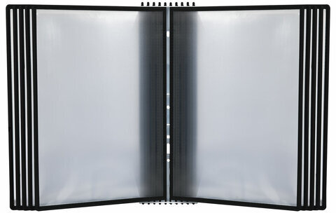 Демосистема настольная/настенная на 10 панелей, с 10 черными панелями А4, STAFF "Profit", 238218