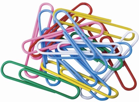Скрепки большие 50 мм, цветные, 50 шт., в картонной коробке, BRAUBERG, 221533