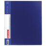 Папка на 2 кольцах BRAUBERG "Contract", 35 мм, синяя, до 270 листов, 0,9 мм, 221792