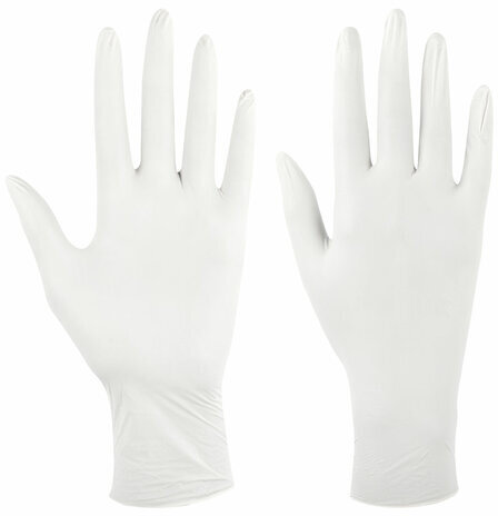 Перчатки латексные смотровые SFM Grip-Surface Германия, 45 пар (90 штук), размер XL (очень большой)