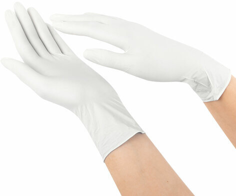 Перчатки латексные смотровые SFM Grip-Surface Германия, 45 пар (90 штук), размер XL (очень большой)