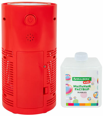 Мыльные пузыри Фонтан Генератор со звуком салюта, раствор 240 мл, BRAUBERG KIDS, 665150