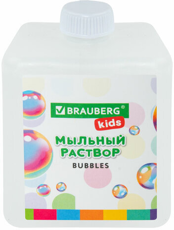 Мыльные пузыри Фонтан Генератор со звуком салюта, раствор 240 мл, BRAUBERG KIDS, 665150