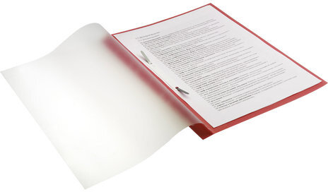 Скоросшиватель пластиковый с перфорацией BRAUBERG, А4, 140/180 мкм, красный, 226582