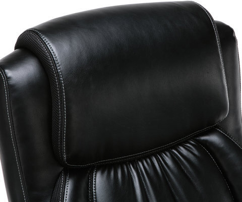 Кресло офисное BRABIX PREMIUM "Status HD-003", нагрузка до 250 кг, рециклированная кожа, хром, черное, 531821