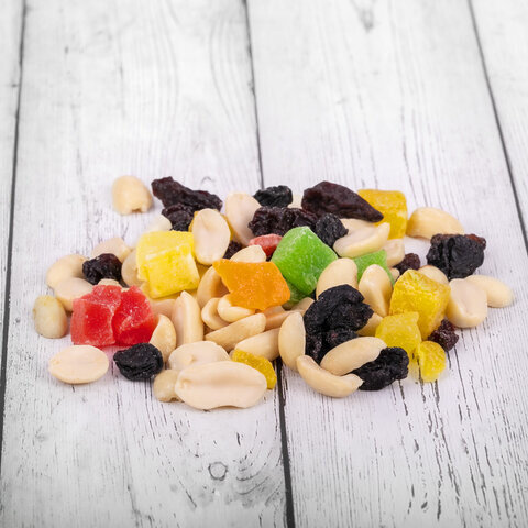 Орехи и сухофрукты "Смесь студенческая", арахис, цукаты, папайя, изюм, WELDAY, 1000 г, 622482