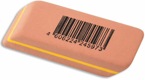 Ластик BRAUBERG "Ultra", 41х14х8 мм, оранжевый, натуральный каучук, 228705