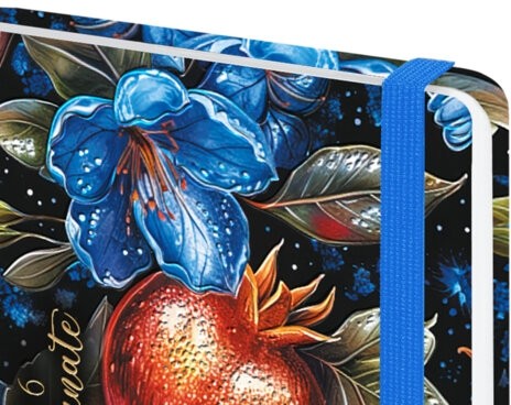 Еженедельник датированный 2026 с резинкой 171х93 мм, BRAUBERG, твердый, УФ-ЛАК, 64 л., "Гранат", 117351