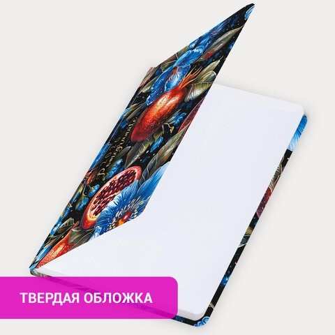 Еженедельник датированный 2026 с резинкой 171х93 мм, BRAUBERG, твердый, УФ-ЛАК, 64 л., "Гранат", 117351