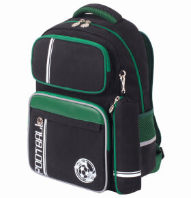 Рюкзак ЮНЛАНДИЯ COMPLETE, с пеналом в комплекте, эрго-спинка, &quot;Football&quot;, 42х29х14 см, 229975