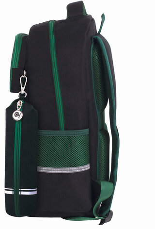 Рюкзак ЮНЛАНДИЯ COMPLETE, с пеналом в комплекте, эрго-спинка, "Football", 42х29х14 см, 229975